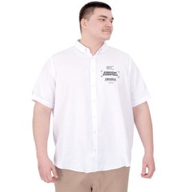 Mode XL U25602 Beyaz Gabardin Erkek Gömlek