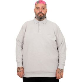 Mode XL U25821 Gri Polo Waffle Erkek Kazak