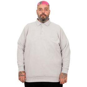 Mode XL U25821 Gri Polo Waffle Erkek Kazak