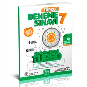 Model Eğitim Yayınları 7. Sınıf Türkçe Sınavın Şifresi Turbo 6 Genel + 6 Sarmal Deneme Sınavı