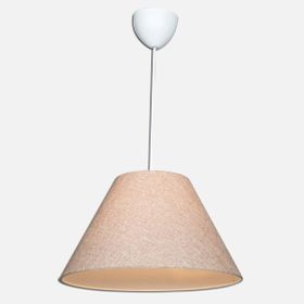 Modelight 35'lik PVC Kumaş Kaplama Yuvarlak Tekli Modern Kum Beji Sarkıt