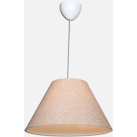 Modelight 35'lik PVC Kumaş Kaplama Yuvarlak Tekli Modern Kum Beji Sarkıt