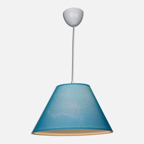 Modelight 35'lik PVC Kumaş Kaplama Yuvarlak Tekli Modern Mavi Sarkıt