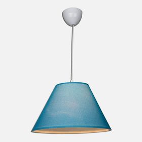 Modelight 35'lik PVC Kumaş Kaplama Yuvarlak Tekli Modern Mavi Sarkıt