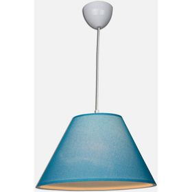 Modelight 35'lik PVC Kumaş Kaplama Yuvarlak Tekli Modern Mavi Sarkıt
