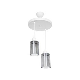 Modelight Aksel 2'li Optik Camlı Avize