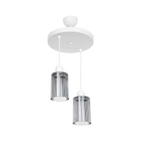 Modelight Aksel 2'li Optik Camlı Avize