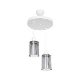 Modelight Aksel 2'li Optik Camlı Avize