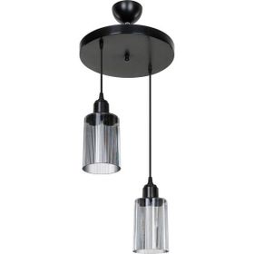 Modelight Alba Füme 2'li Optik Camlı Avize