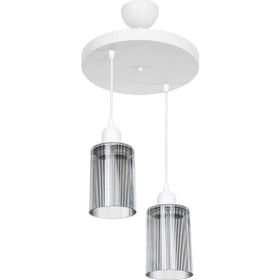 Modelight Alba Füme 2'li Optik Camlı Avize