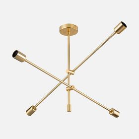 Modelight Ark Altın Metal 4'lü Geometrik Avize