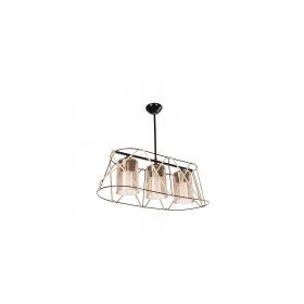 Modelight ASZ-0986 Gezegen Bal Camlı Halatlı 3'lü Avize