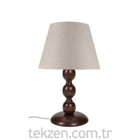 Modelight Boncuk Küçük Kahve Ayak Kum Beji Şapka Abajur