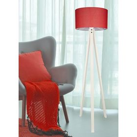 Modelight Deko Krem Ayak Bordo Şapka Abajur