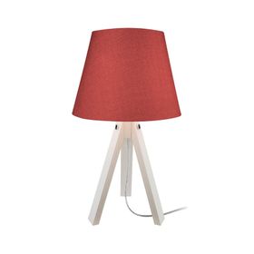 Modelight Deko Krem Ayak Bordo Şapka Abajur