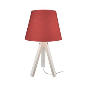 Modelight Deko Krem Ayak Bordo Şapka Abajur