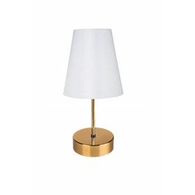 Modelight Estelya Gold Ayaklı Beyaz Şapkalı Abajur