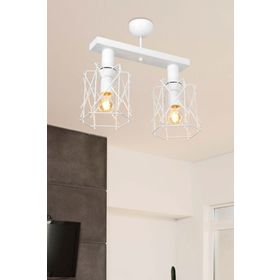 Modelight Karma 2'li Plafonyer Beyaz Avize
