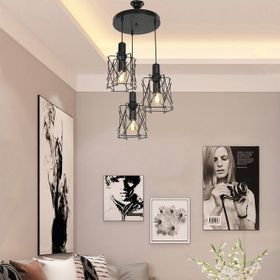 Modelight Karma 3'lü Çember Siyah Avize