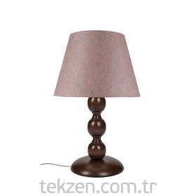 Modelight Küçük Boncuk Kahve Ayak Gül Kurusu Şapka Abajur
