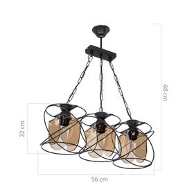 Modelight MDL.3778 Serenay 3'lü Avize