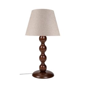 Modelight MNG.1876 Kahverengi Ayak-Kum Beji Şapka Boncuk Abajur