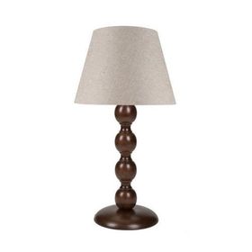Modelight MNG.1876 Kahverengi Ayak-Kum Beji Şapka Boncuk Abajur