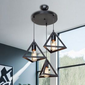 Modelight Prizma ABS Policarbonat 3'lü Üçgen Avize