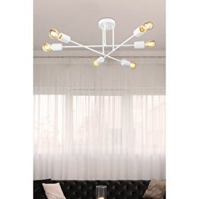 Modelight Seden 6'lı Beyaz Avize