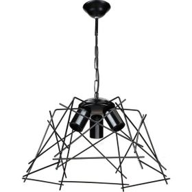 Modelight Tena Metal Üçgen Prizma Tekli Modern Siyah Sarkıt