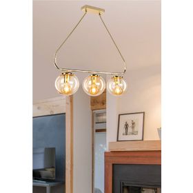 Modelight Terena Gold 3’lü Sıralı Avize