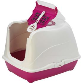 Moderna 57 cm Fuşya Flip Kapalı Kedi Tuvaleti