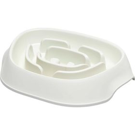 Moderna Beyaz 950 ml Slomo Hızlı Yeme Önleyici Köpek Mama Kabı