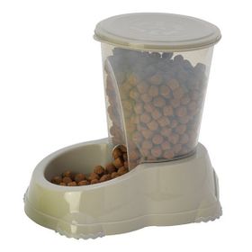 Moderna Gri 1,5 lt Smart Kedi ve Köpek Saklamalı Mama Kabı