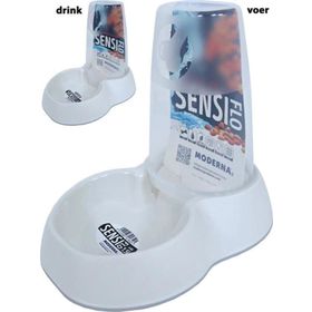 Moderna Sensiflo 1,5 lt Beyaz Mama ve Su Kabı