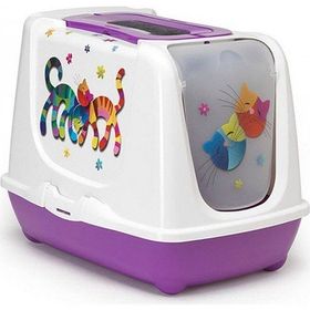 Moderna Trendy Filtreli Kapalı Kedi Tuvalet Kabı