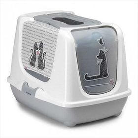 Moderna Trendy Filtreli Kapalı Kedi Tuvalet Kabı