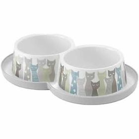 Moderna Trendy Friends Maasai 2x350 ml Kedi Mama ve Su Kabı