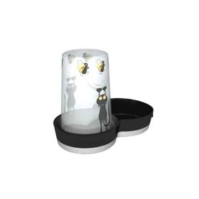 Moderna Trendy Kedi ve Fare Desenli 1.5 lt Kedi Su Kabı