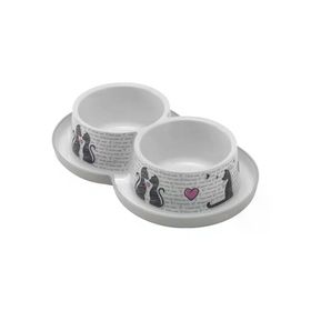Moderna Trendy Love 2x350 ml Beyaz 2'li Mama Su Kabı