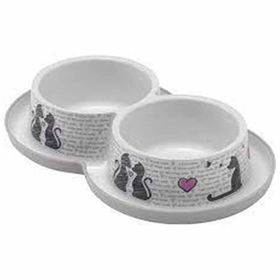 Moderna Trendy Love 2x350 ml Kedi Mama ve Su Kabı