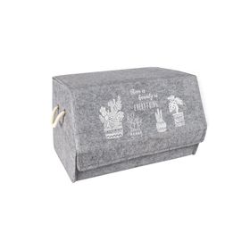 Modernavm 38x28x24 cm Keçe Köşeli Kapaklı Kutu