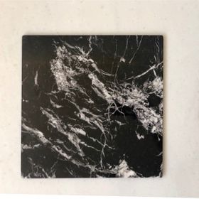 Modestmar 30x30 Doğaltaş Siyah Mermer Kare Sunum