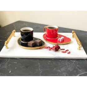 Modestmar Doğal Beyaz Mermer Mumluk