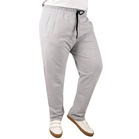 ModeXL Classic 2 İp Gri Büyük Beden Erkek Eşofman Altı