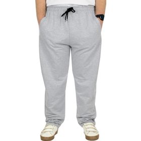 ModeXL Classic 2 İp Gri Büyük Beden Erkek Eşofman Altı