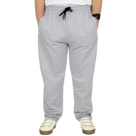 ModeXL Classic 2 İp Gri Büyük Beden Erkek Eşofman Altı
