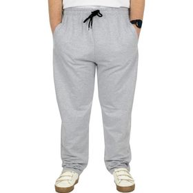 ModeXL Classic 2 İp Gri Büyük Beden Erkek Eşofman Altı