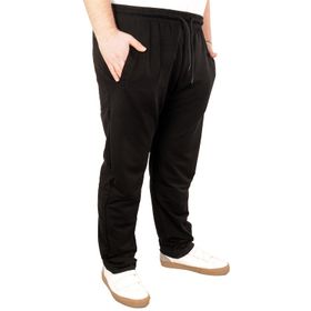 ModeXL Classic 2 İp Siyah Büyük Beden Erkek Eşofman Altı