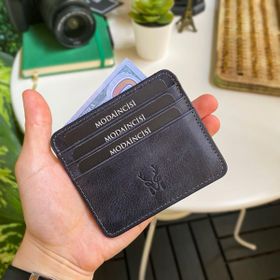 Modica Ariza Hakiki Deri İnce Unisex Kartlık
